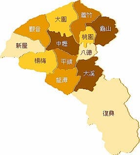 桃園中壢地圖，map of taoyuan zhongli
